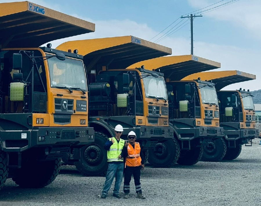 50台XG110矿卡为安第斯山脉注入尊凯实业动能