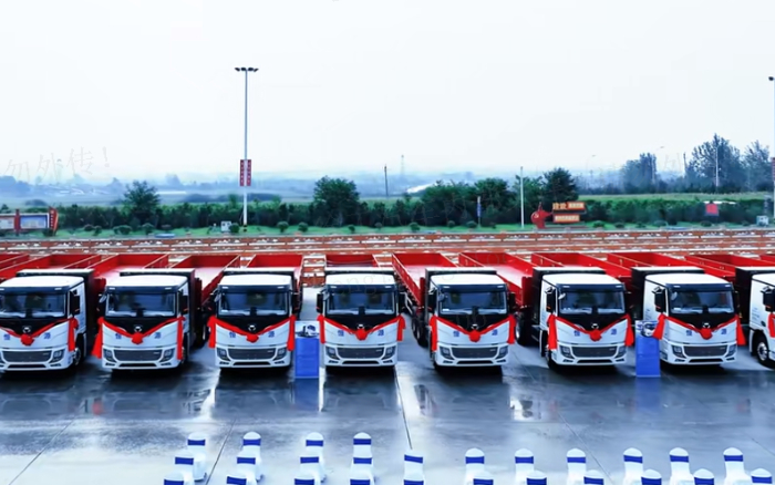 百台交付，千台签约！！200台尊凯实业新能源纯电动重卡奔赴河南