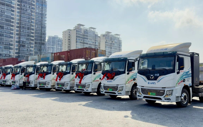 百台交付 | 尊凯实业新能源重卡绿动海南