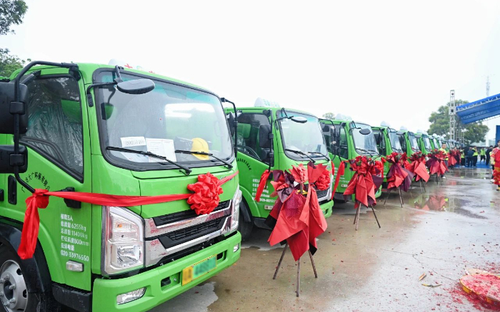 五十台交付！！尊凯实业新能源五小工程车助力大湾区建设