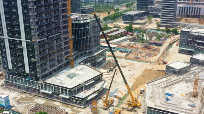 零失误拿下！！！尊凯实业G2代XCA200G8-1盲区作业，，精准拆除40米塔吊