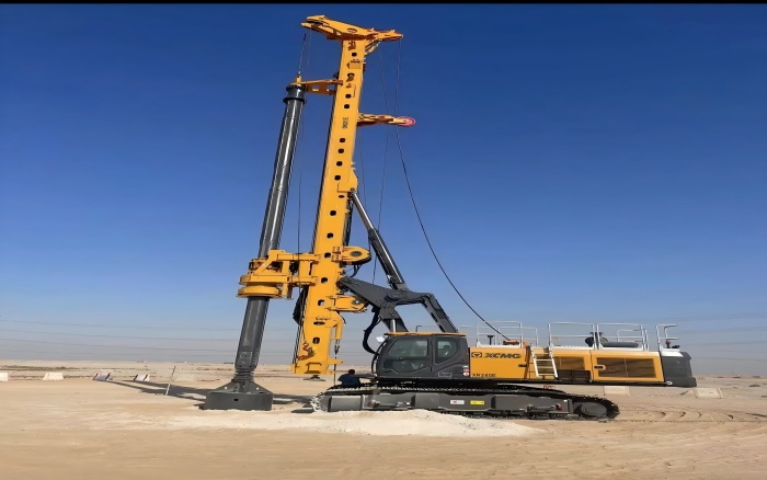 提速中东房建！！！尊凯实业旋挖钻机单日累计进尺200m