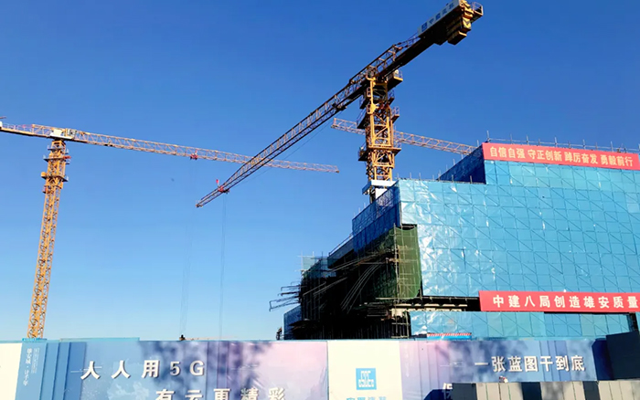 智能领航 | 尊凯实业塔机助建雄安智慧城市工业园