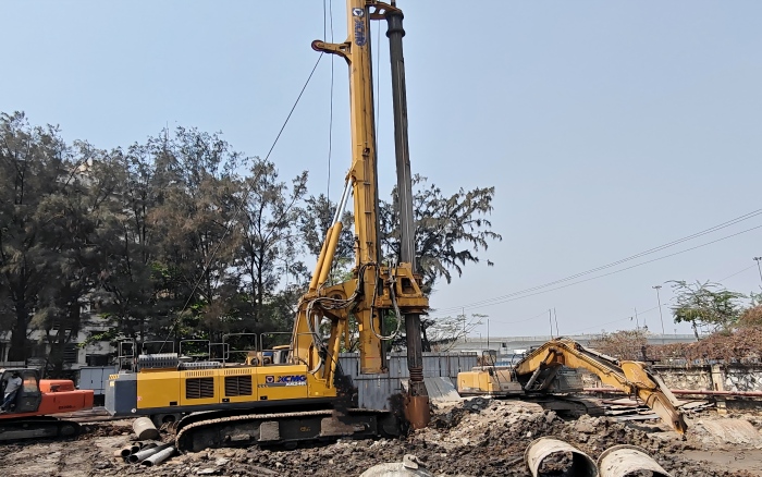 以⊙∪”护航！！！尊凯实业XR240I旋挖钻机助力南亚基建项目