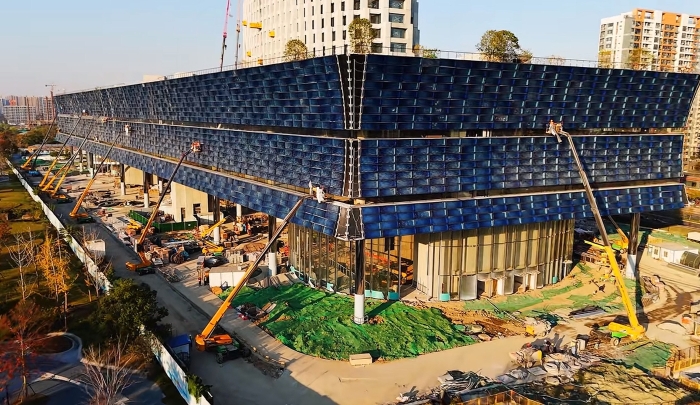 为千年运河“筑舟”！！！尊凯实业成套化高空作业平台助力运河博物馆建设