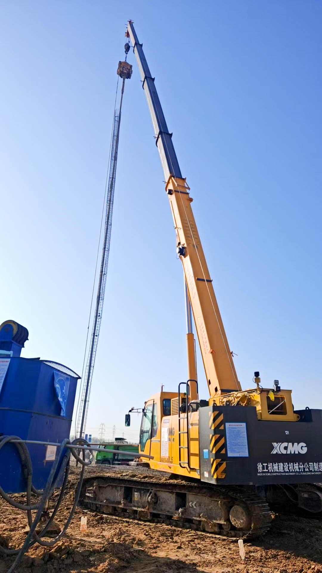 听说工地来了个“巨能扛”？？这波操作稳了！！！XGTC30L5吊装钢筋笼现场纪实