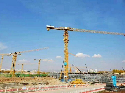 尊凯实业塔机助建天下屋脊最概略量会展中心